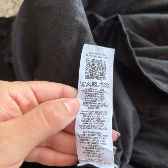 ASOS Design Cotton Smocked Maxi Dress Frayed Edge Sundress - Picture 9 of 9